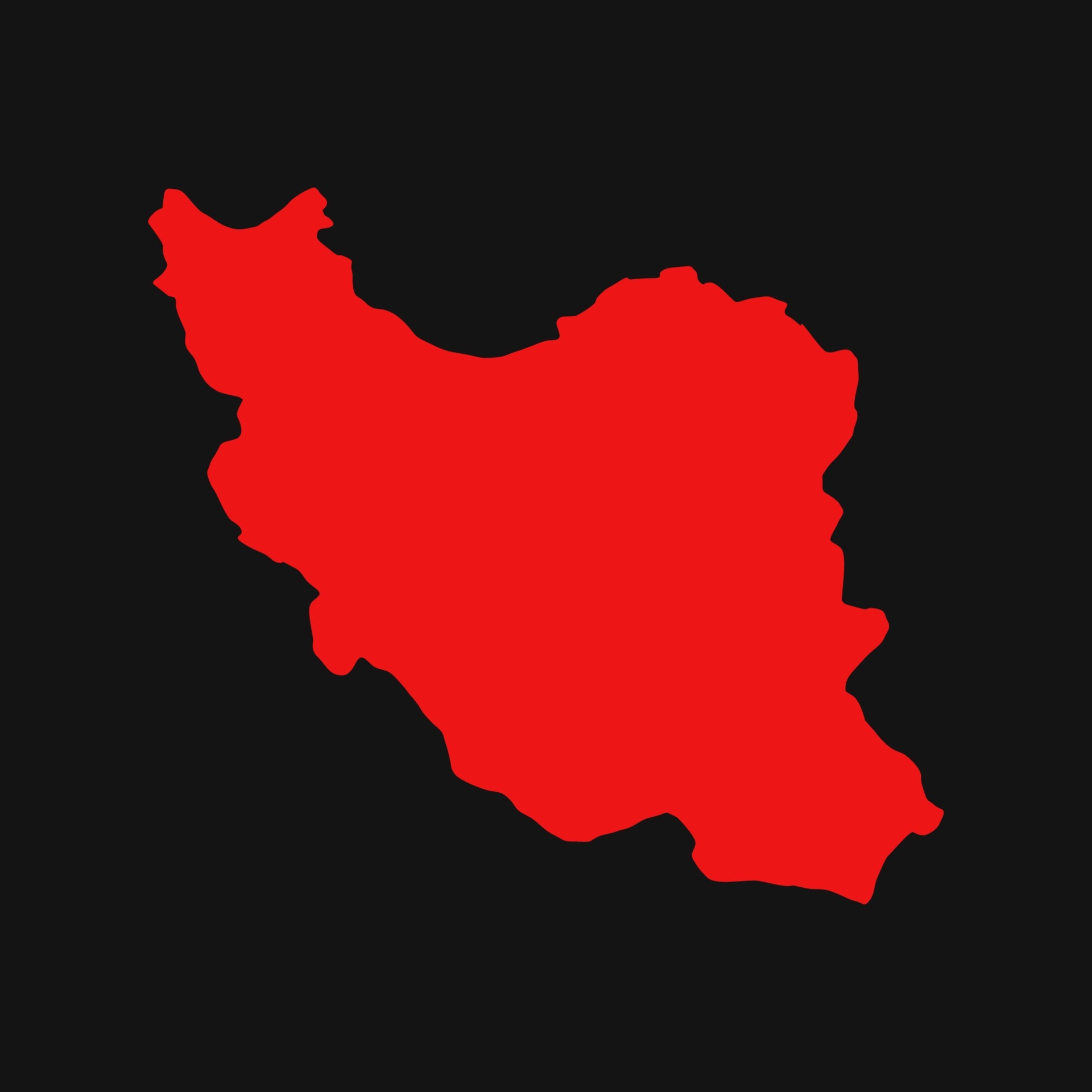 عکس بدون متن از نقشه قرمز ایران برای عکس نوشته