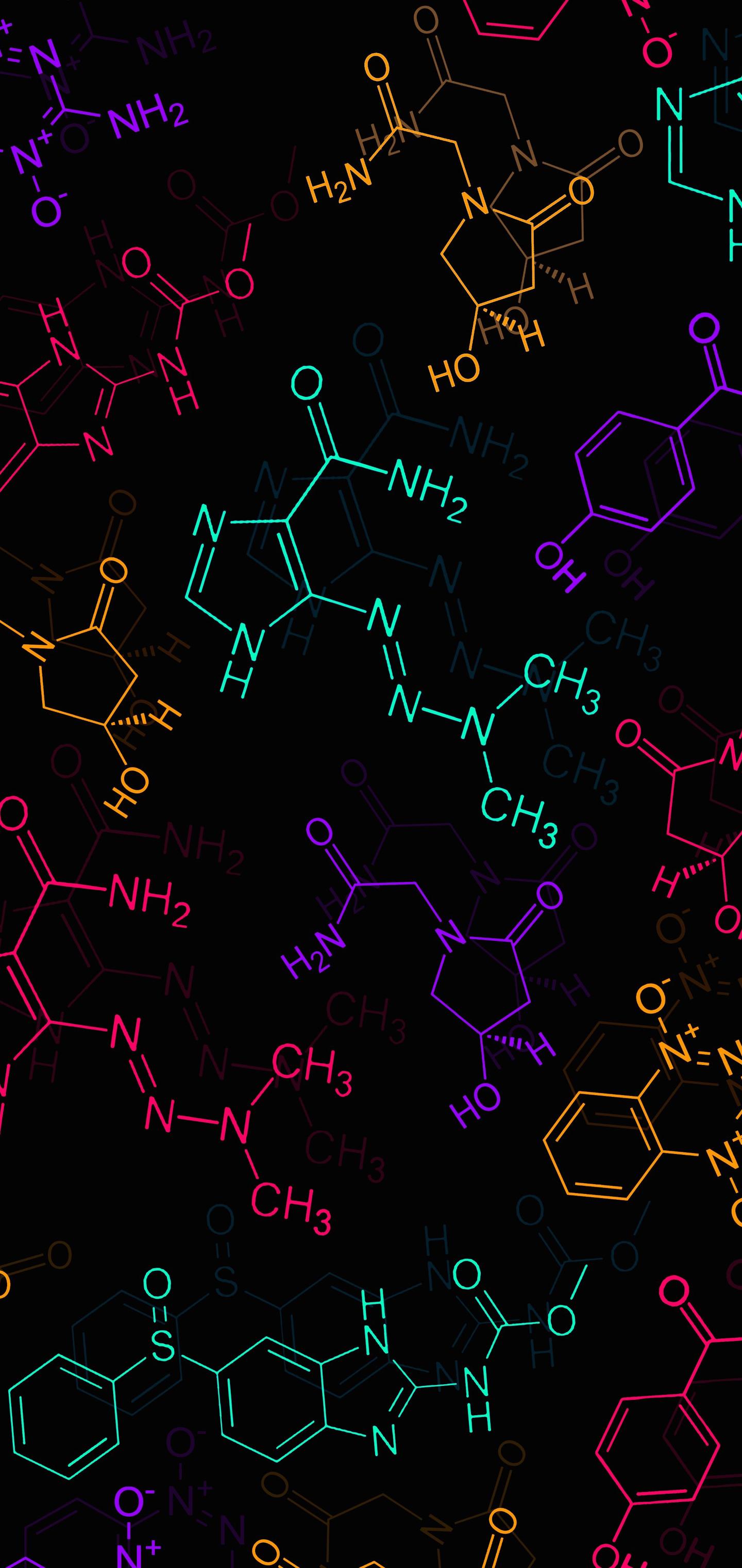 زیباترین تصویر زمینه ساختار مولکولی شیمی برای سامسونگ