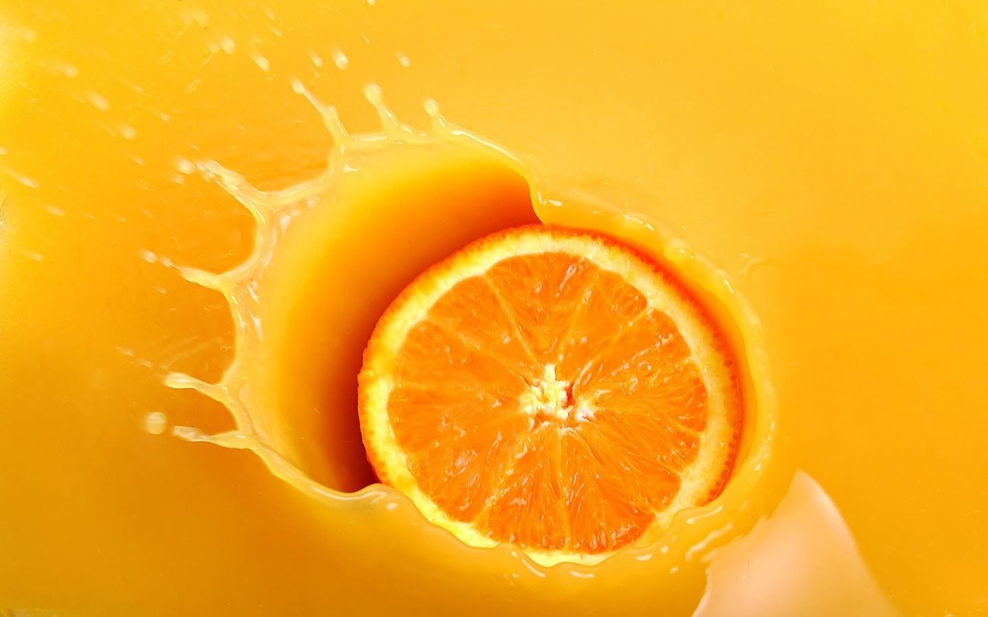 دانلود Wallpaper انرژی بخش نارنجی طرح پرتقال