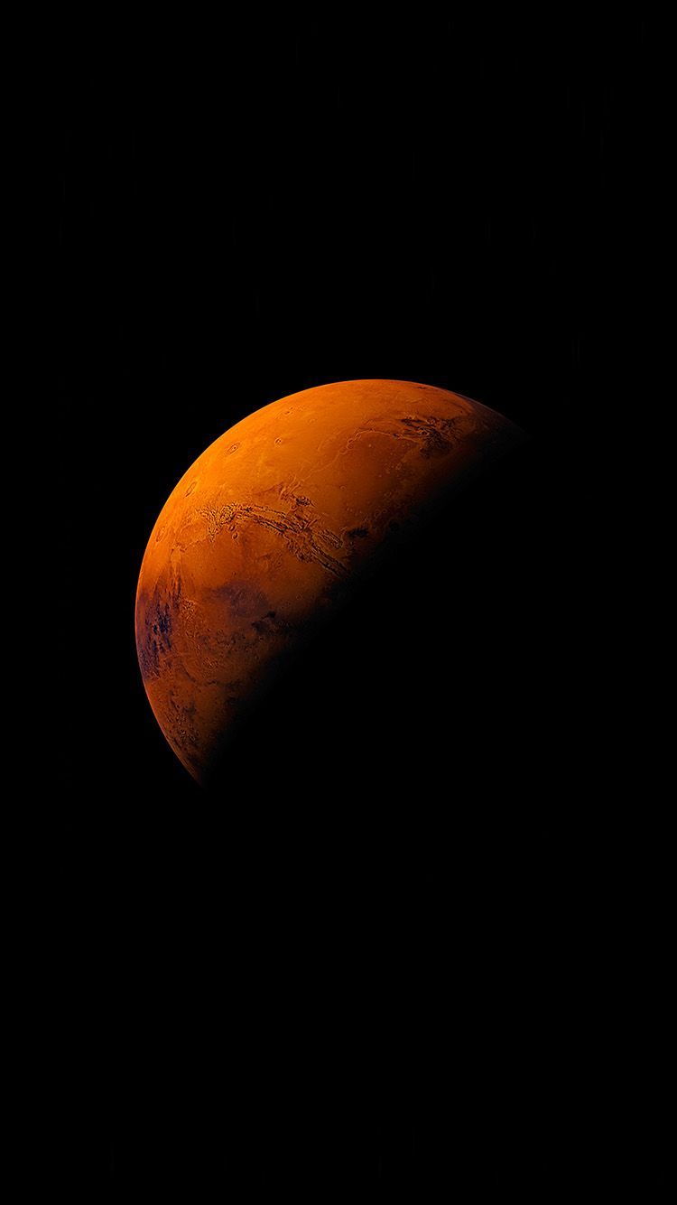 تصویر تماشایی از نیمه روشن سیاره Mars با کیفیت بالا