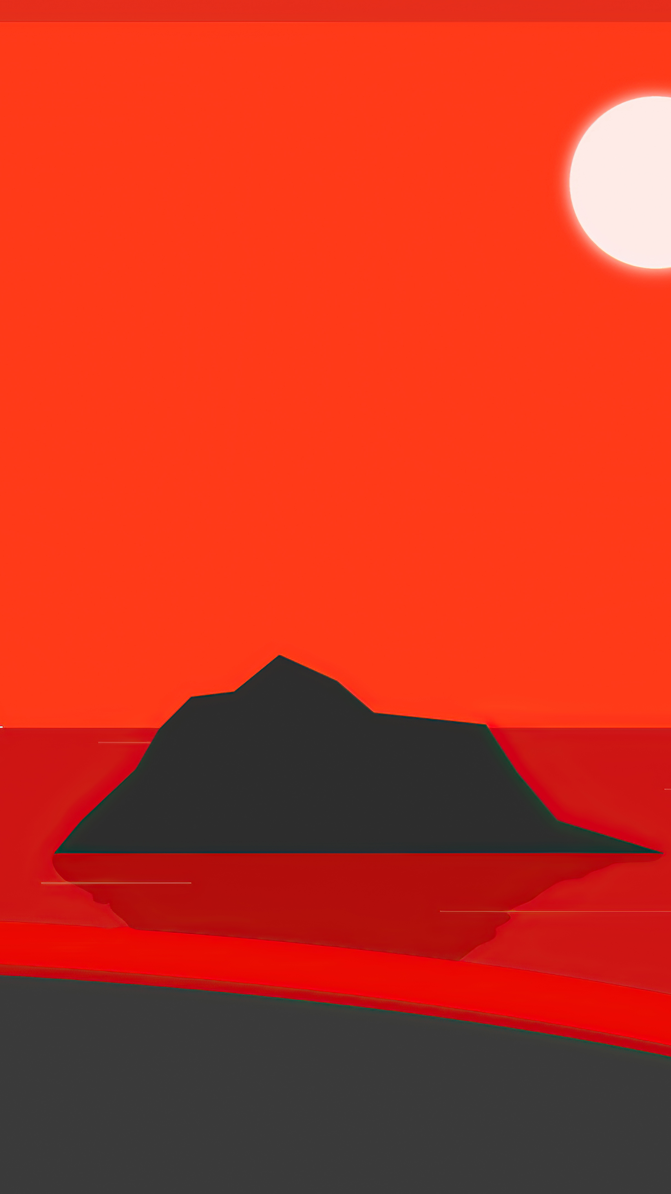 نقاشی دیجیتالی جالب قرمز مشکی برای زمینه آیفون
