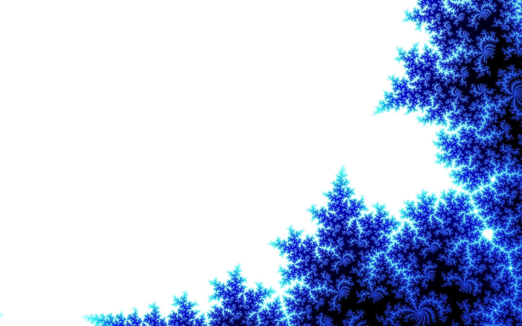 تصویر جالب درختان آبی رنگ تماشایی با زمینه سفید HD