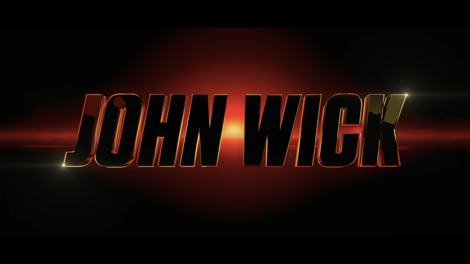 پوستر شیک John Wick با فونت طلایی و زمینه تاریک پوستر شیک John Wick با فونت طلایی و زمینه تاریک