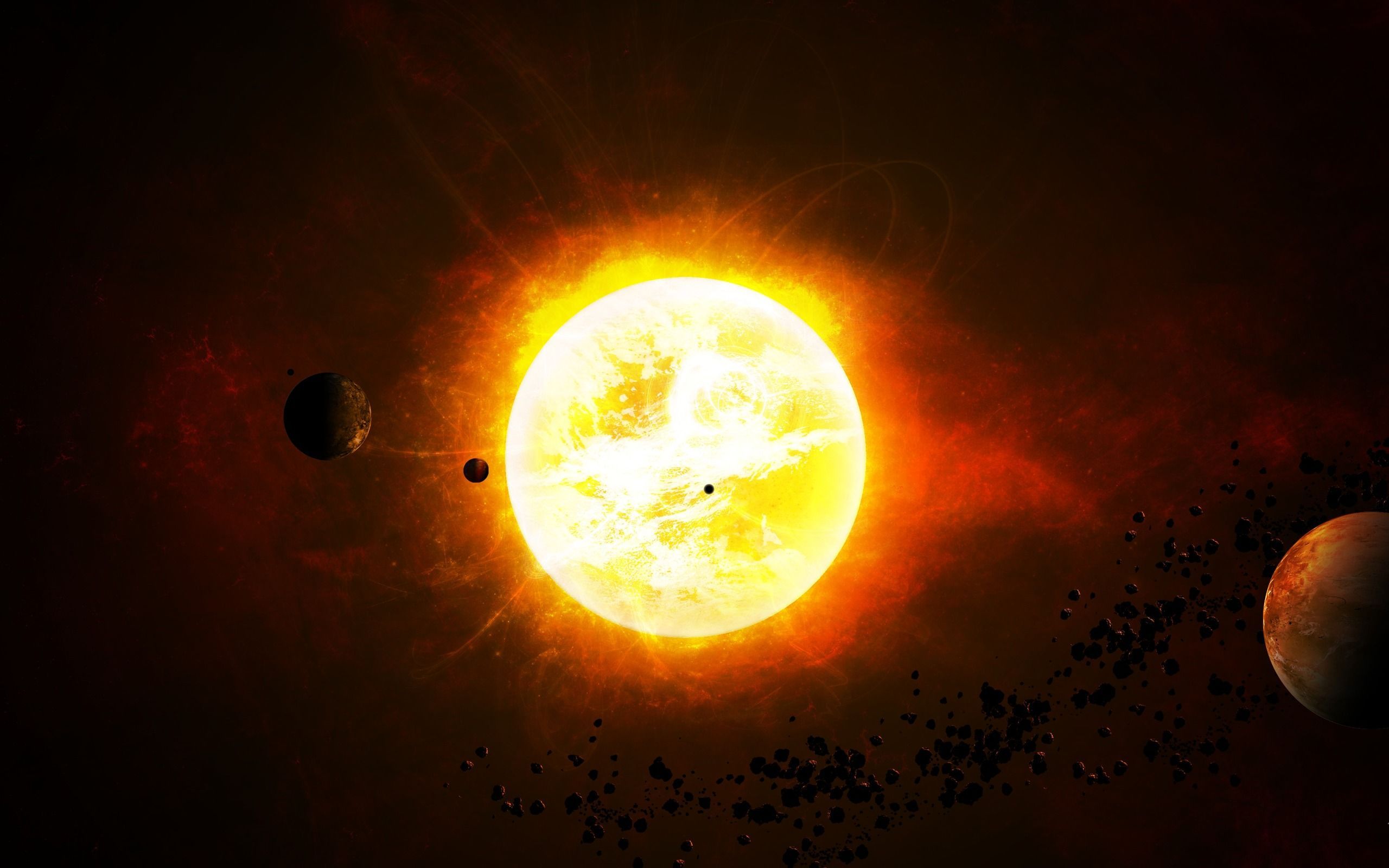 عکس پروفایل خورشید بزرگترین ستاره در منظومه شمسی 