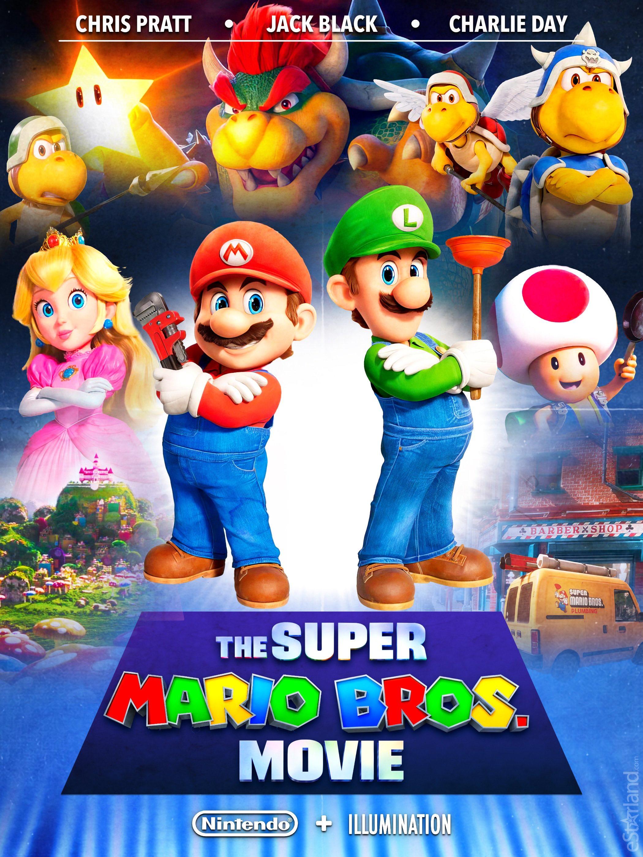 پوستر HD فیلم سینمایی Super Mario Bros مختص اینستاگرام 