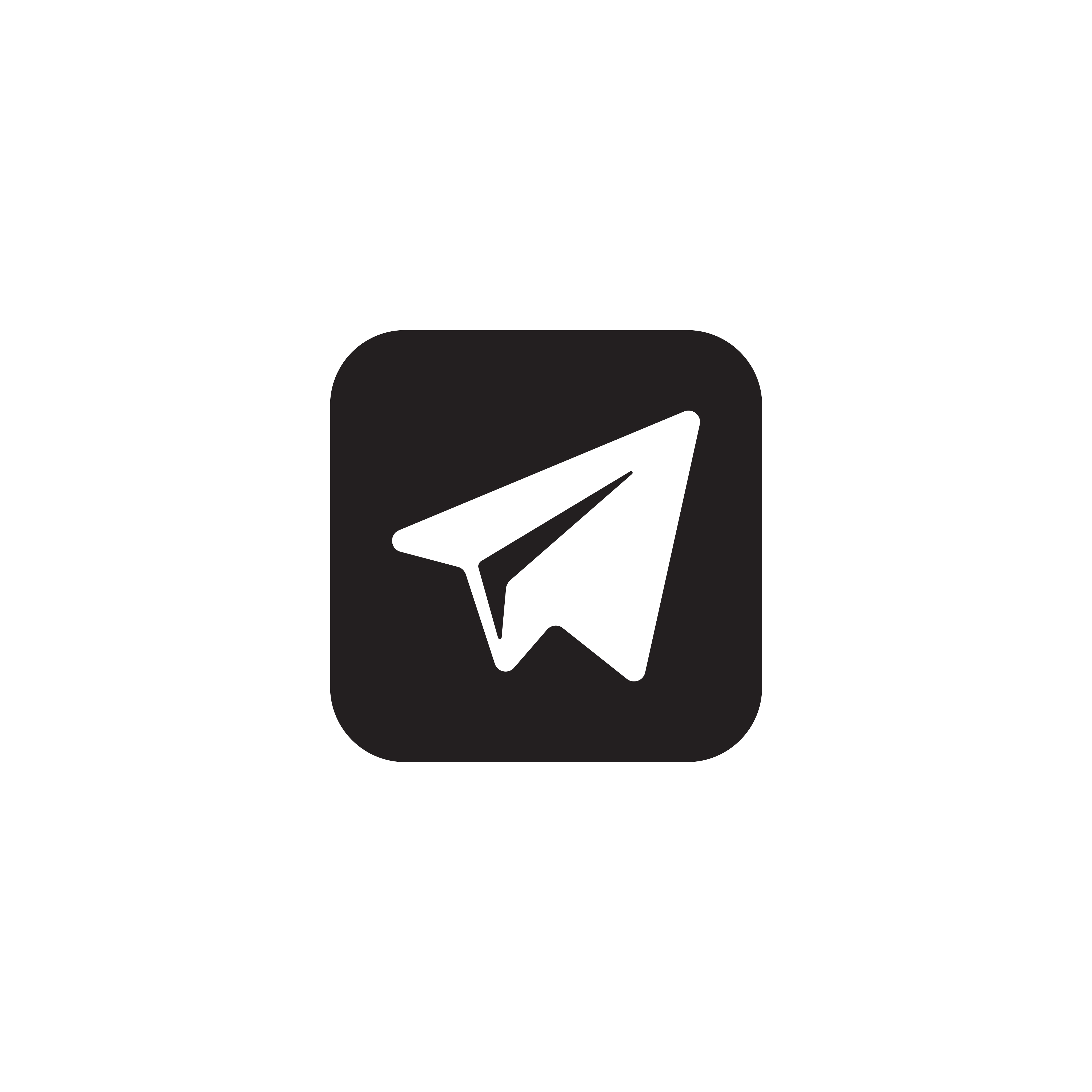 لوگو تلگرام سیاه سفید بدون پس زمینه PNG