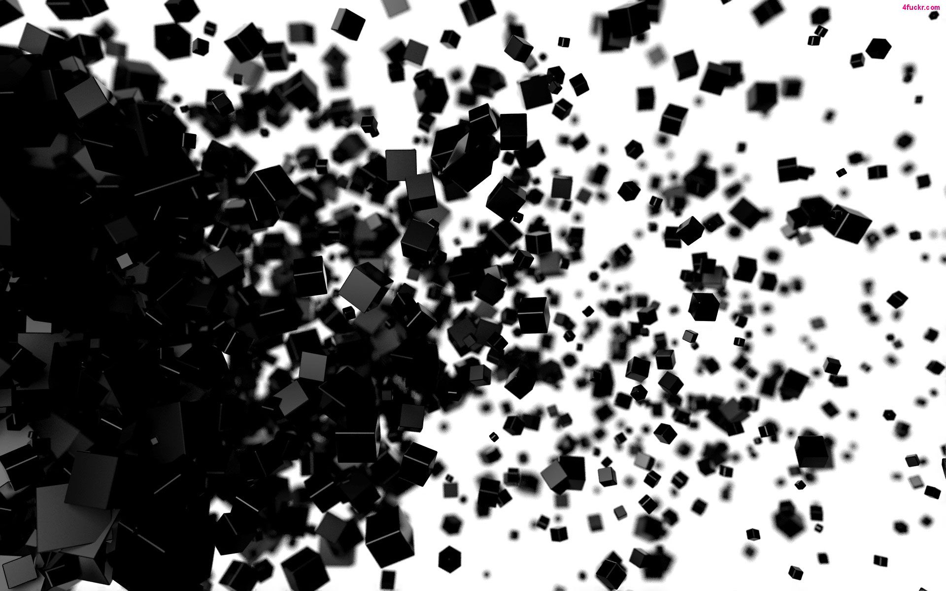 عکس انفجار با افکت سیاه و سفید