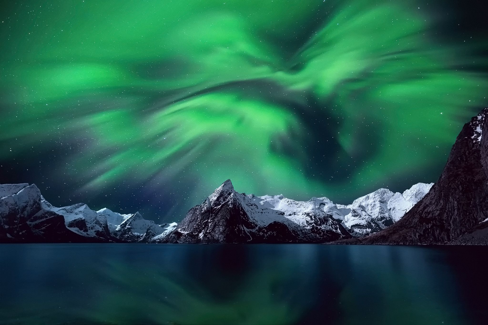 عکس فوق العاده خوشگل HD از شفق های قطبی اسکاندیناوی 