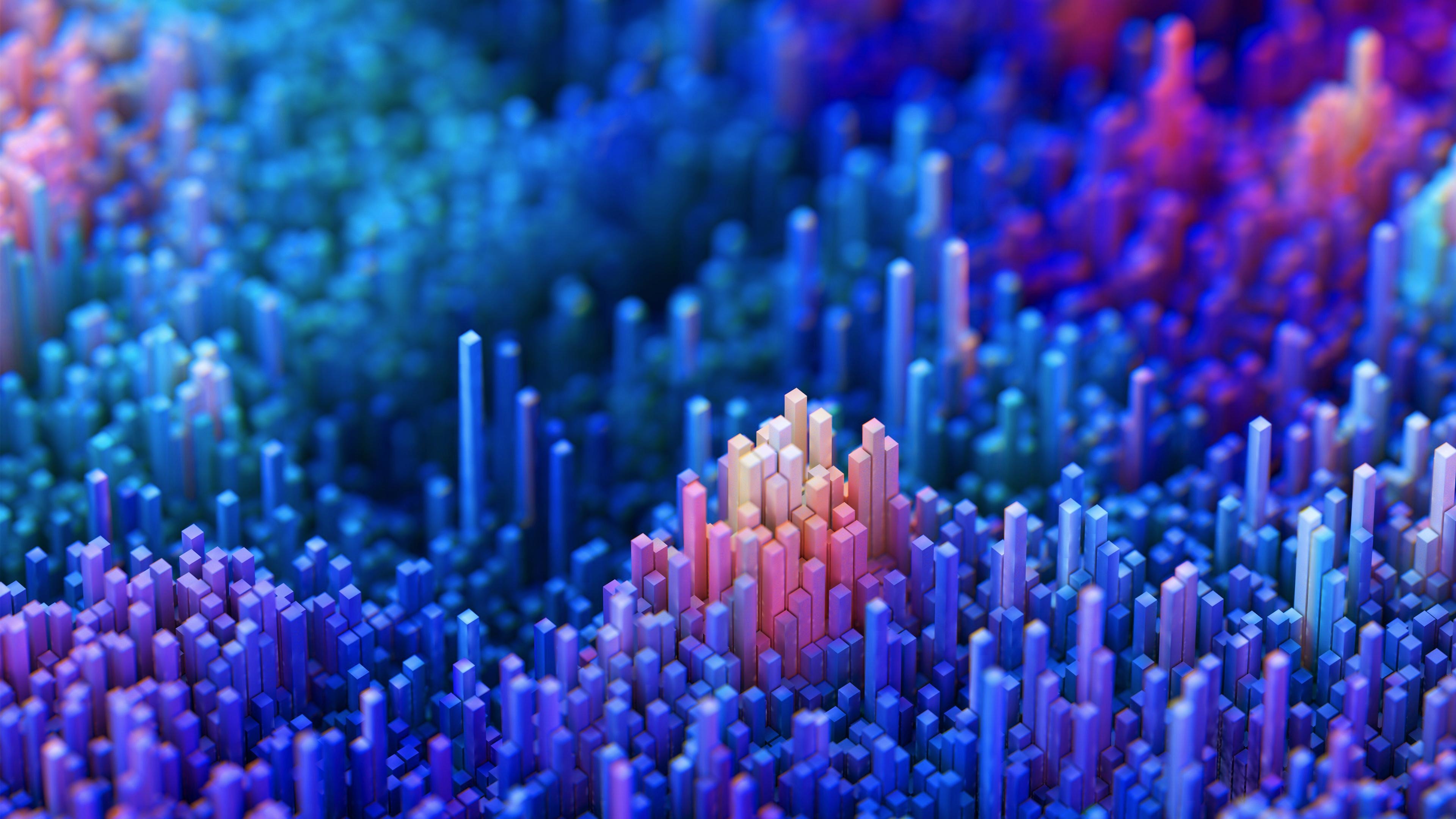 عکس سه بعدی زیبا با رنگ های رویایی ویژه محیط ویندوز 11