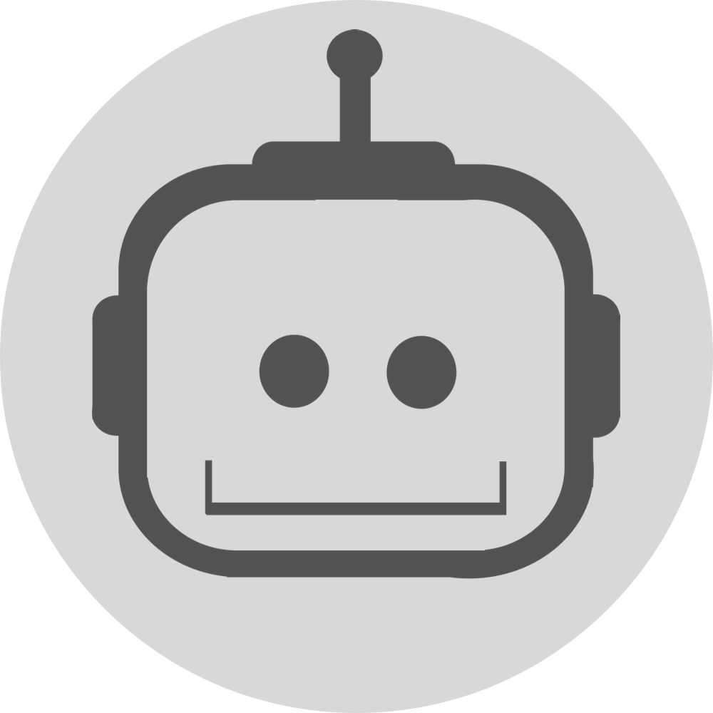 لوگو و آرم ربات تلگرام سفید PNG