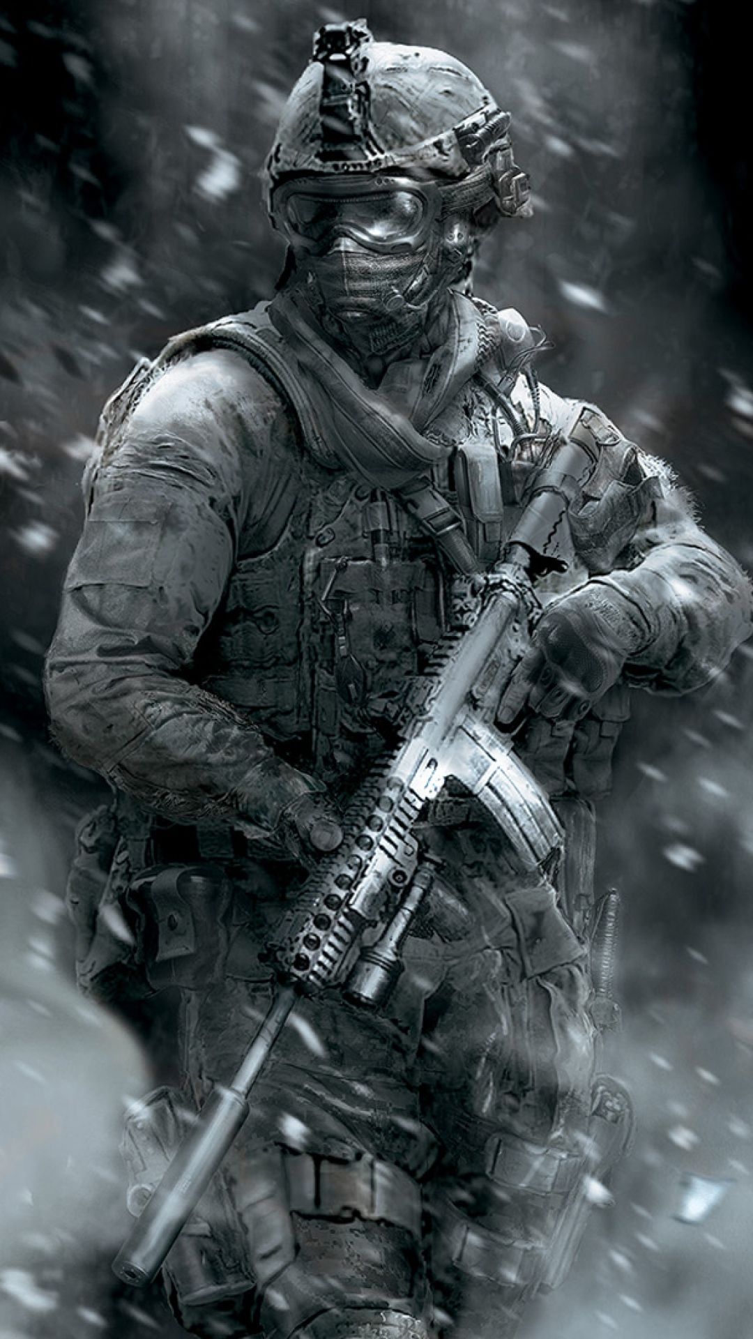 عکس پروفایل خفن کال آف دیوتی با طرح سرباز در برف