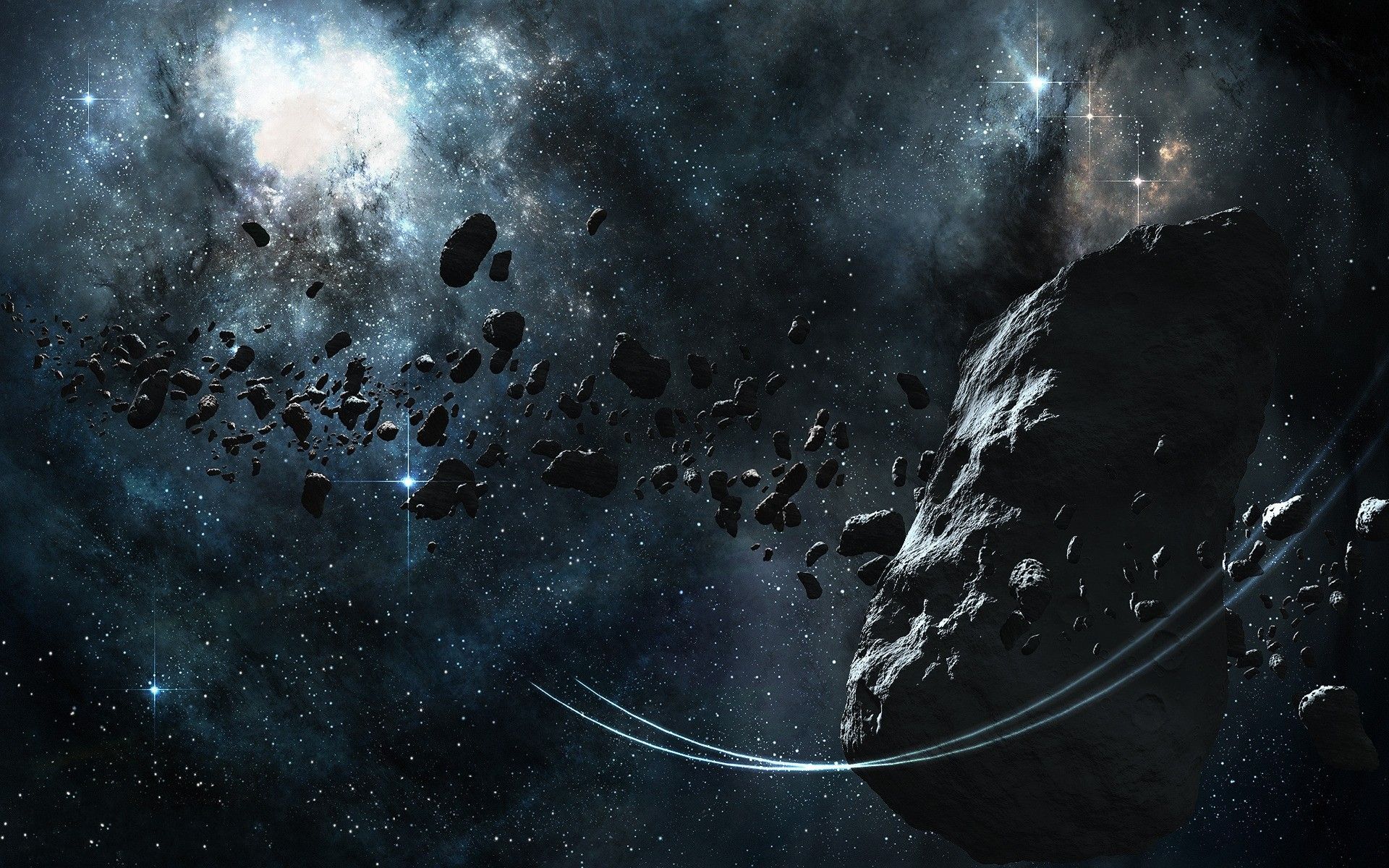 عکس گرافیکی اعجاب برانگیز کمربند سیارکی با وضوح بالا