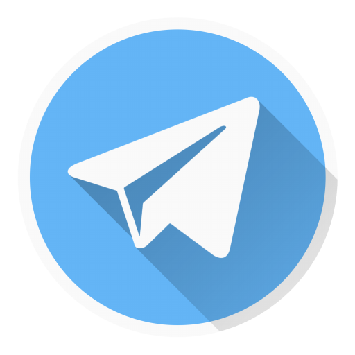 آرم و آیکون تلگرام دایره ساده برای چاپ