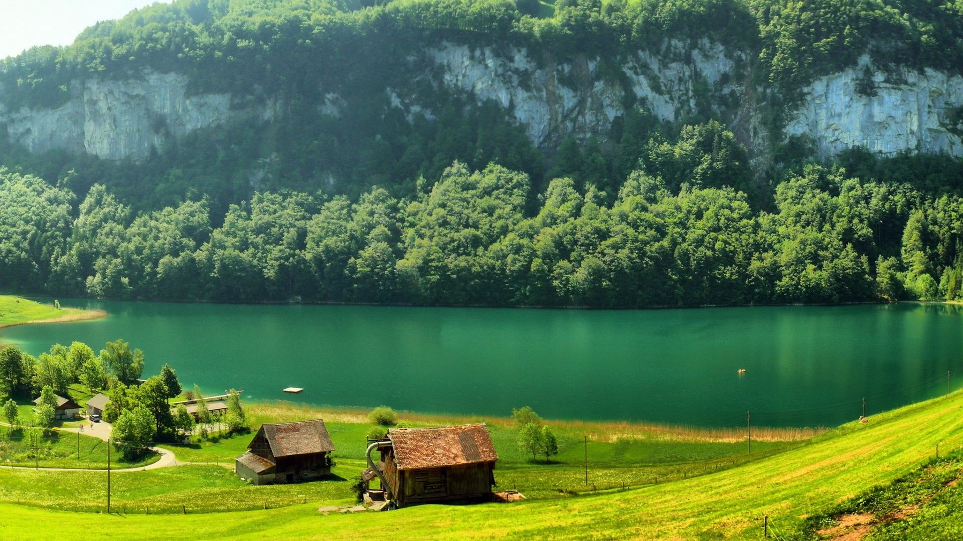 والپیپر بهاری طبیعت سوئیس