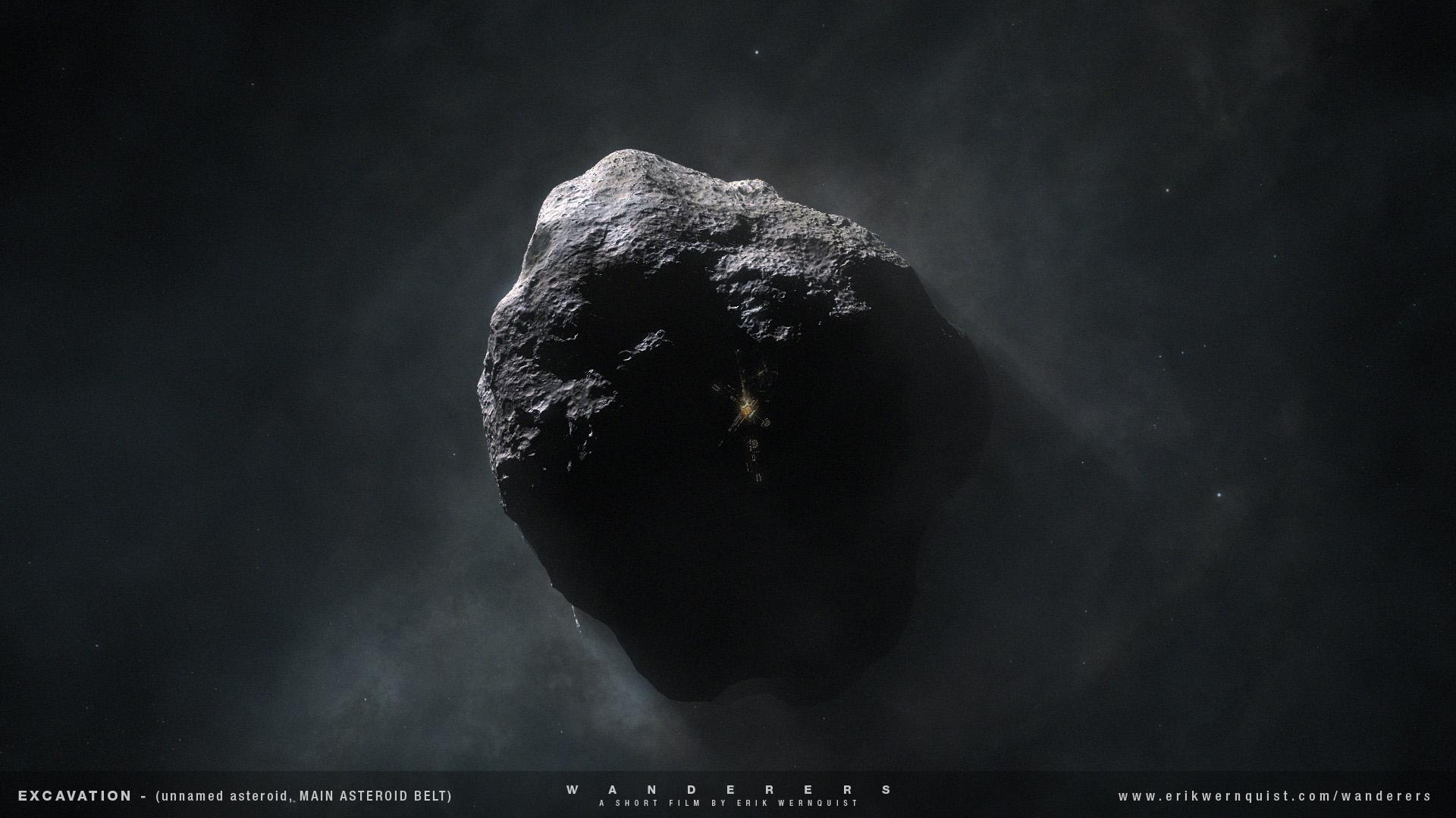 تصویر میکروسکوپی تکه سنگ جدا شده از کمربند سیارکی