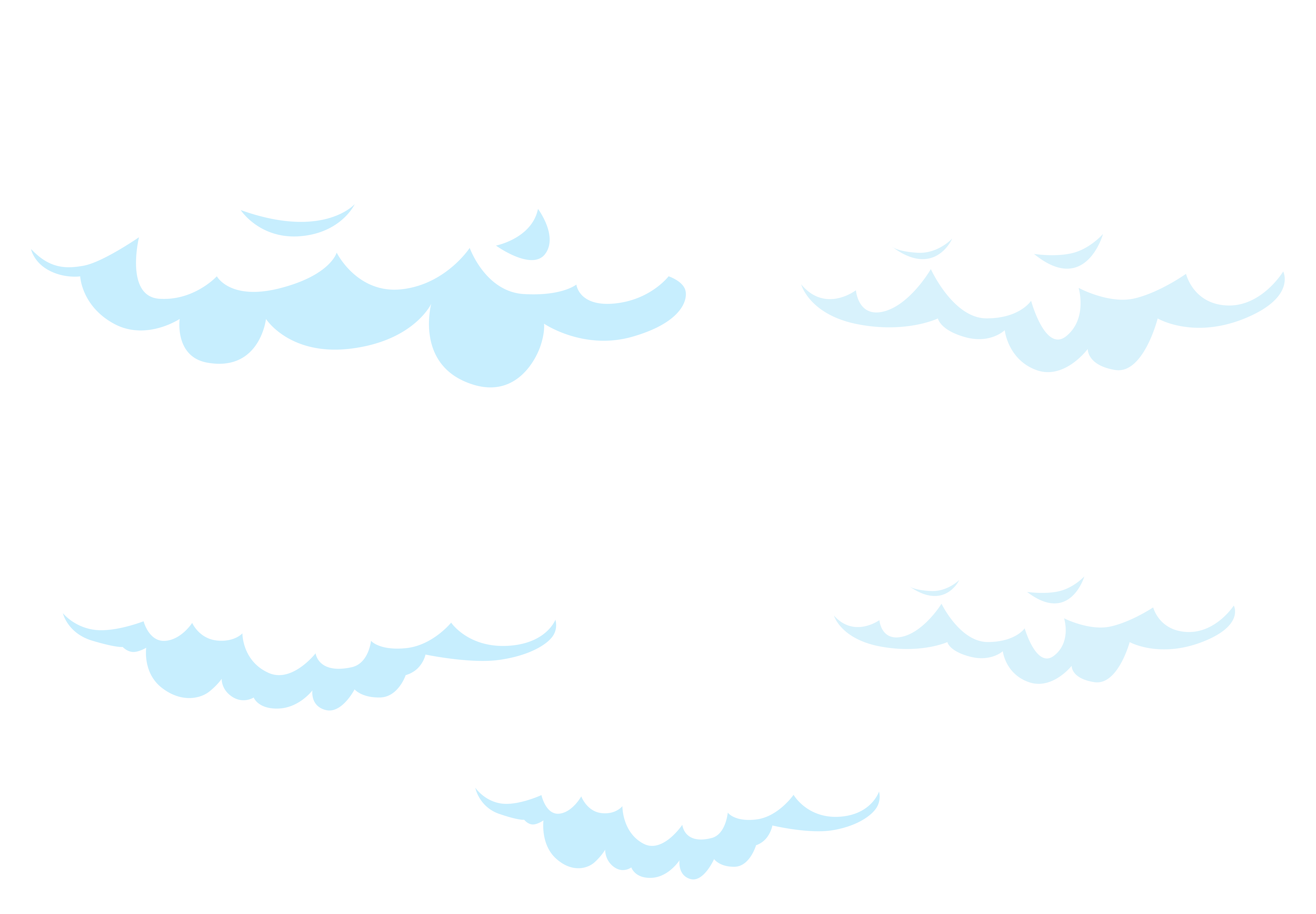 تصویر png ابرهای کارتونی بدون پس زمینه برای فتوشاپ