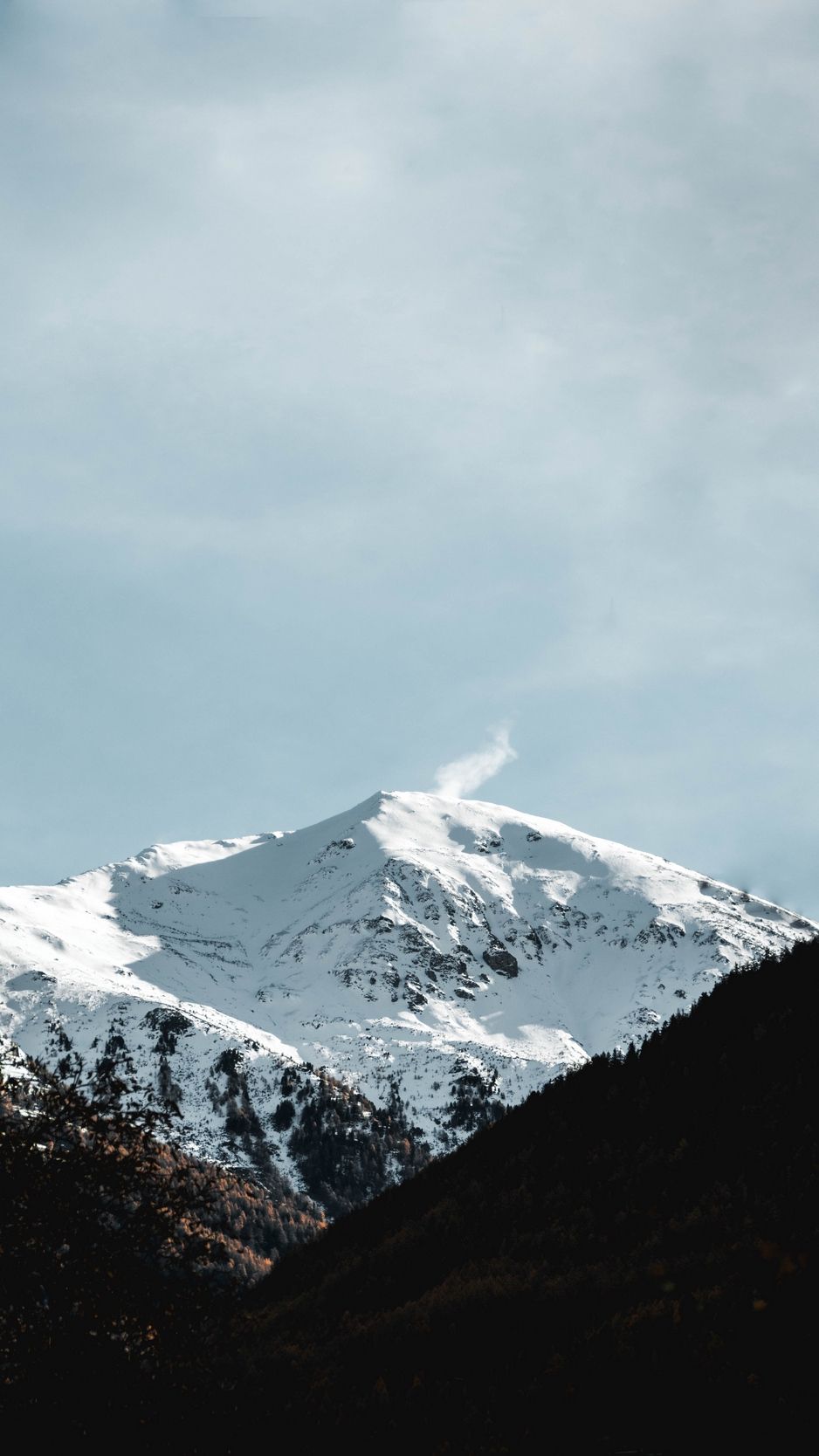 والپیپر شگفت انگیز کوهستان برفی سوئیس برای زمینه گوشی موبایل سامسونگ