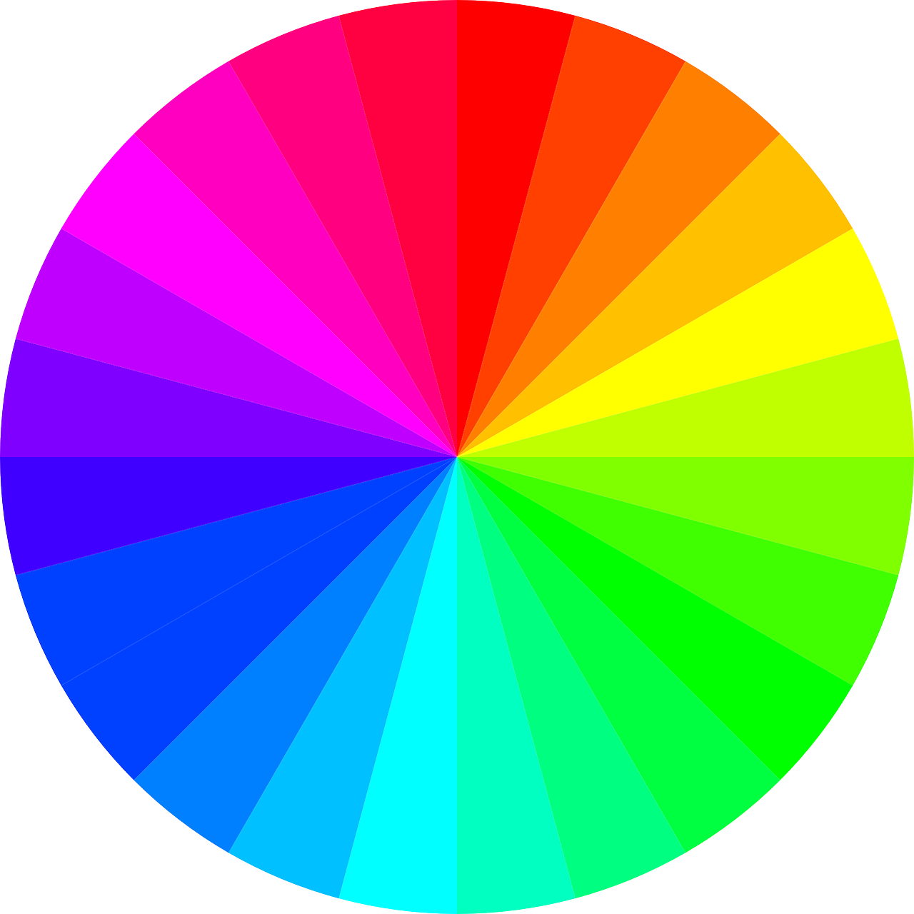  عکس دایره هفت رنگ رنگین کمان