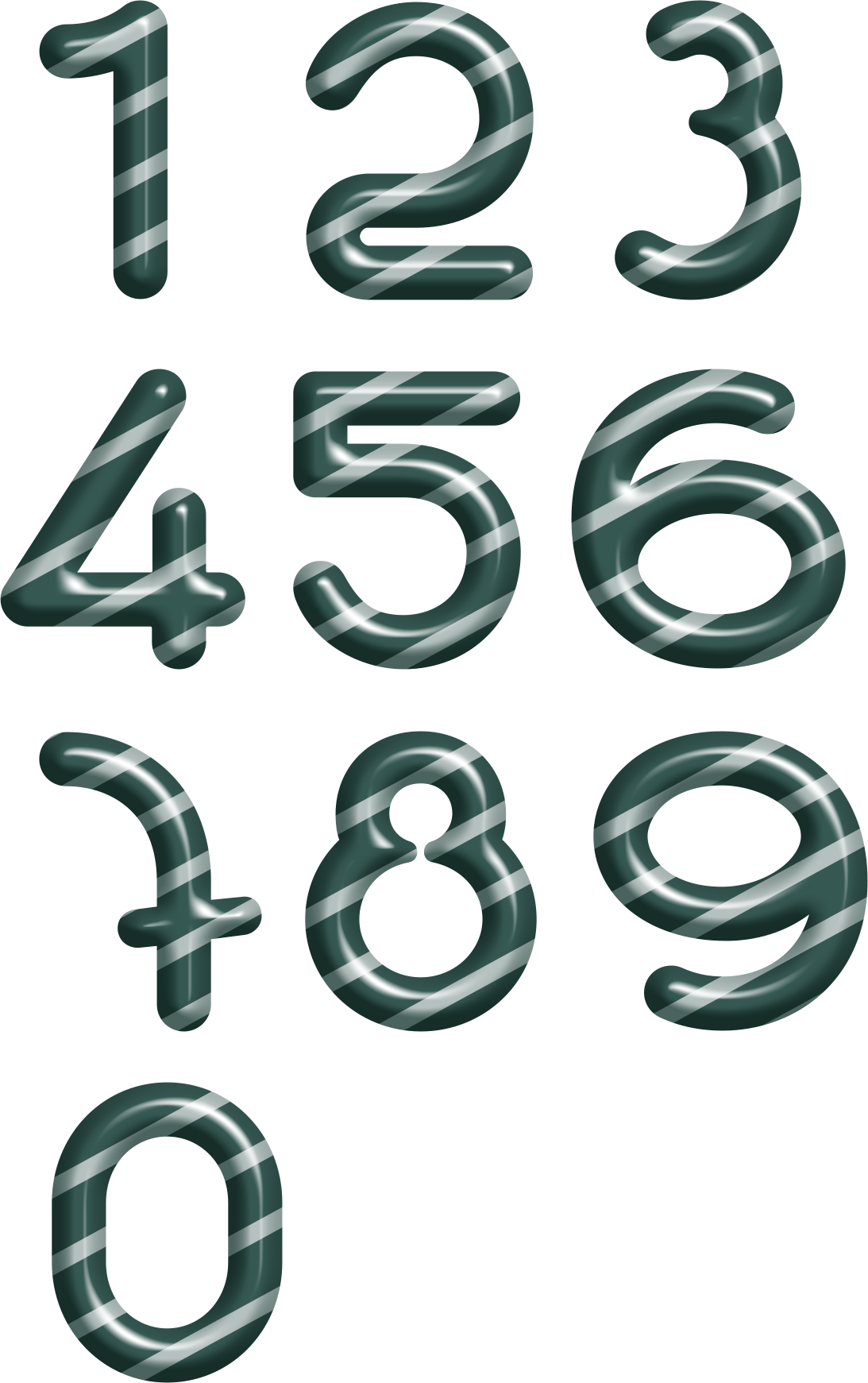 تصویر اعداد آبنباتی