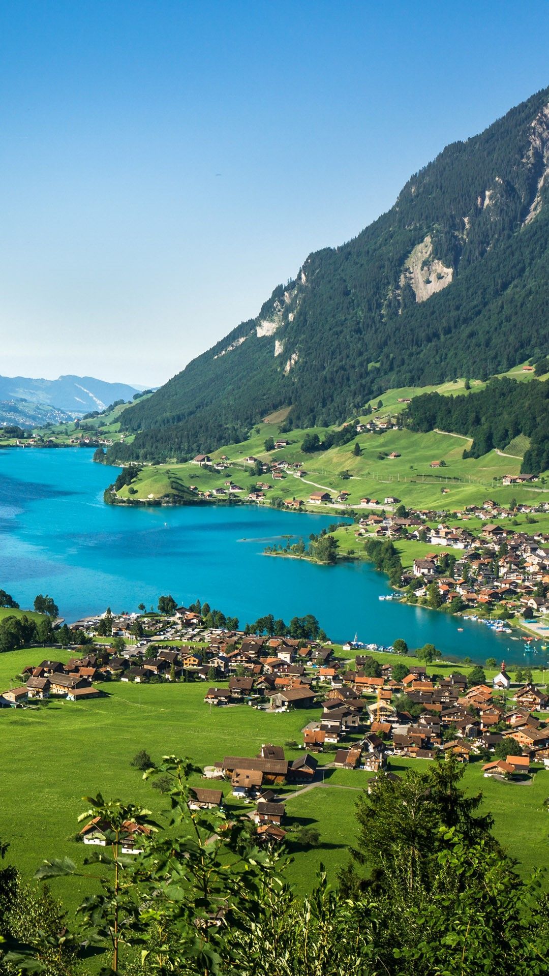 عکس سوئیس با طبیعت شگفت انگیز مختص زمینه موبایل