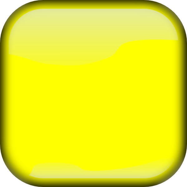 مربع رنگی زرد با کیفیت بالا PNG با گوشه های گرد