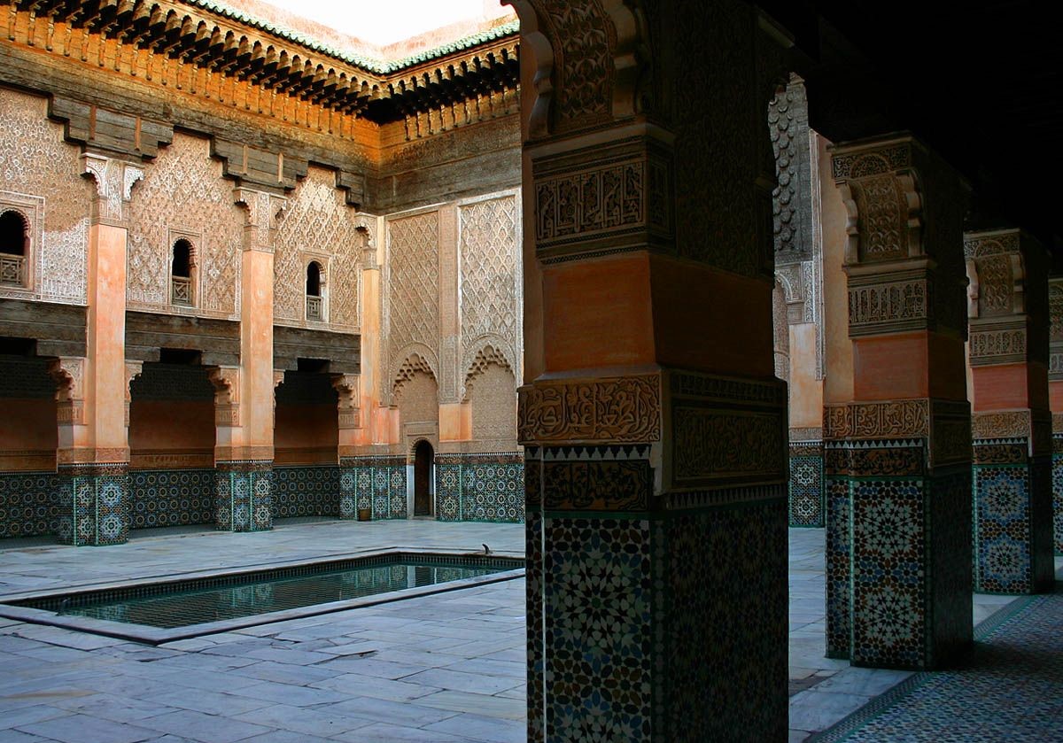 دانلود عکس Full HD قصر باهیه در کشور مراکش