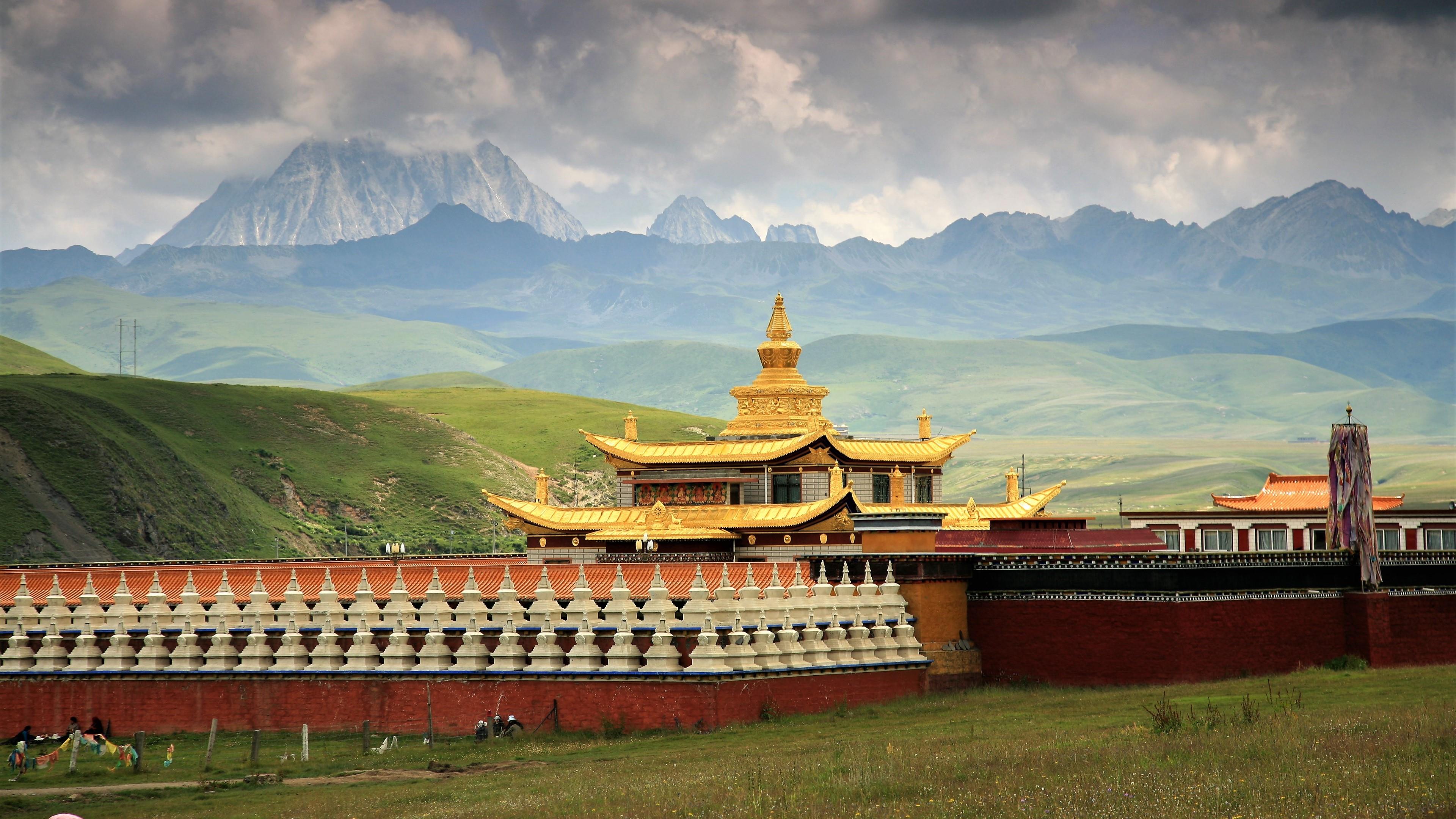 خوش ساخت ترین معبد شهر تبت در یک قاب فول اچ دی