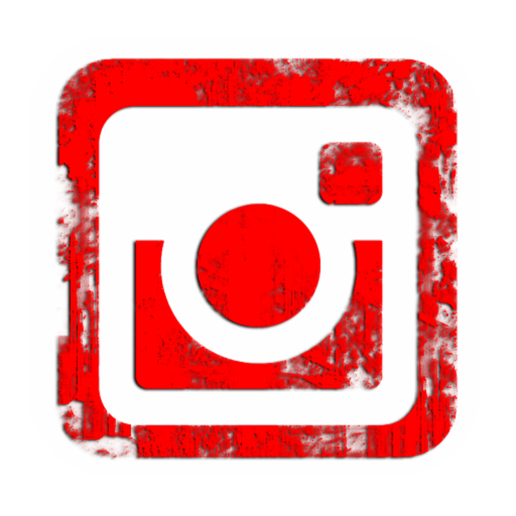 دانلود لوگوی PNG اینستاگرام با کیفیت بالا به رنگ قرمز با بافت شیک