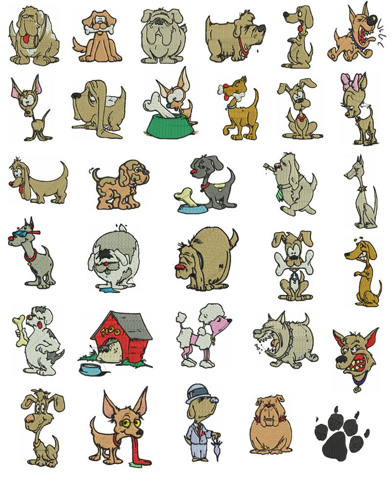 دانلود رایگان فایل 8k برچسب سگ های بامزه برای چاپ