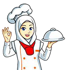 تصویر تماشایی دختر آشپز ایرانی محجبه برای ادیت و ساخت لوگو پیج 