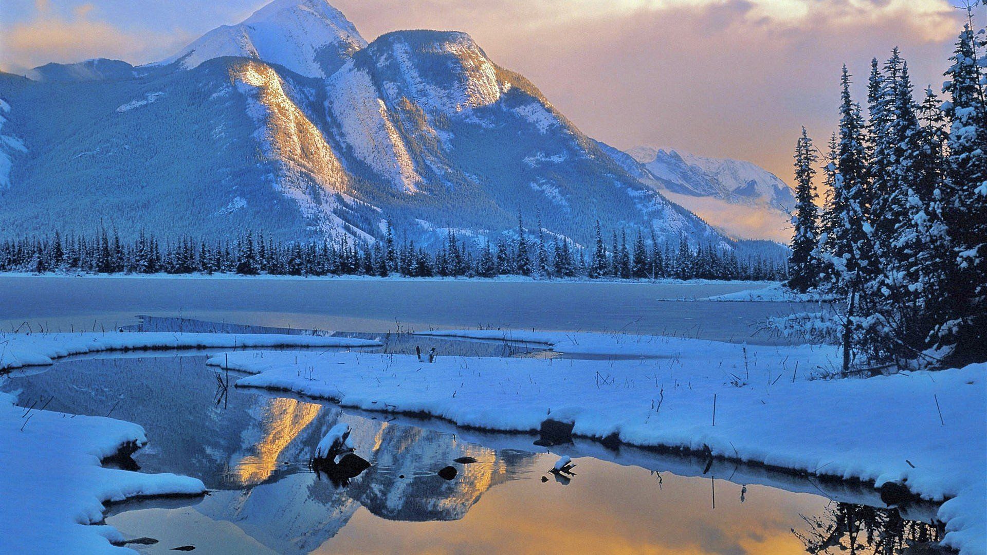 بک گراند زمستان طبیعت کانادا