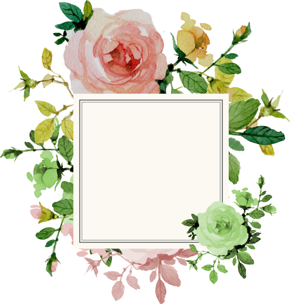 شکل مربع گل های زیبا و صورتی برای ادیت عکس های عروسی و پروفایل