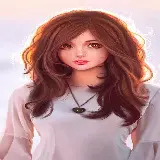 چاپ قاب موبایل و گوشی والپیپر زن HD جوان خارجی انیمیشنی مناسب زمینه چت تلگرام