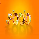 چاپ قاب موبایل و گوشی دلچسب ترین والپیپر لپتاپ شیرینی فروشی با تیتر FOOD