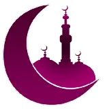 چاپ قاب موبایل و گوشی png کاملا رایگان هلال ماه رمضان و مسجد بنفش 