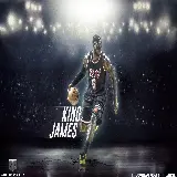 چاپ قاب موبایل و گوشی عکس بازیکن قدرتمند بسکتبال LeBron James