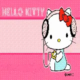 چاپ قاب موبایل و گوشی بک گراند بامزه و خوشگل Hello Kitty برای ‌تبلت