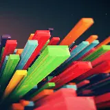 چاپ قاب موبایل و گوشی عکس زمینه سامسونگ a13 با طرح ستون های سه بعدی و رنگی