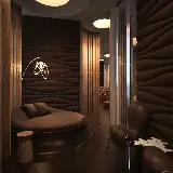 چاپ قاب موبایل و گوشی عکس دکوراسیون داخلی اتاق با تم تیره و تاریک خاص و زیبا