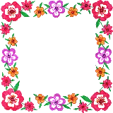 چاپ قاب موبایل و گوشی دانلود عکس مربع گل قرمز و بنفش توخالی برای ادیت