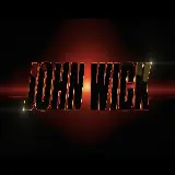 چاپ قاب موبایل و گوشی پوستر شیک John Wick با فونت طلایی و زمینه تاریک 