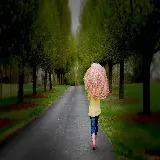 چاپ قاب موبایل و گوشی عکس خوشگل دختر بچه با چتر گلگلی ناز و باران بهاری