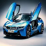 چاپ قاب موبایل و گوشی عکس BMW آبی i8