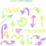 چاپ قاب موبایل و گوشی فلش و پیکان PNG Highlighter Arrows با طرح هایلایتر رنگی زیبا