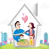 چاپ قاب موبایل و گوشی دانلود تصویر png خانه و خانواده با کیفیت بالا