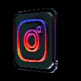 چاپ قاب موبایل و گوشی عکس لوگو PNG شیشه Instagram شفاف بدون پس زمینه مناسب برای کارت ویزیت