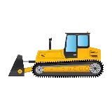 چاپ قاب موبایل و گوشی عکس گرافیکی بولدوزر