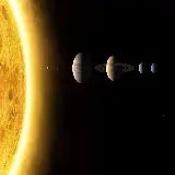 چاپ قاب موبایل و گوشی تصویر انتزاعی از Solar System با زمینه سیاه فضا