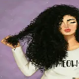 چاپ قاب موبایل و گوشی عکس پروفایل دختر مو فرفری دوست داشتنی برای تلگرام و واتساپ 1402