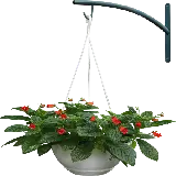 چاپ قاب موبایل و گوشی گلدان زیبا دور بریده شده با گلهای قرمز PNG